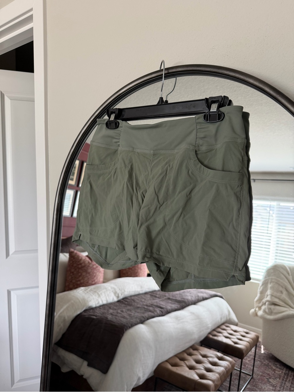 Mountain Hardwear Olive Green Women's Hiking Shorts